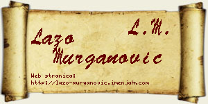 Lazo Murganović vizit kartica